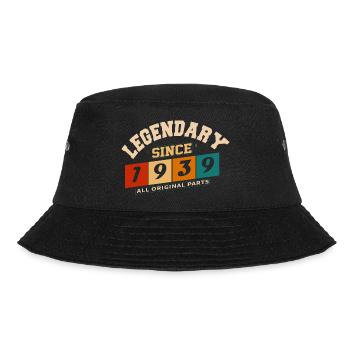 Legendary since 1939 vintage retro anniversary - Bucket Hat - black - Front - Lela (165cm)