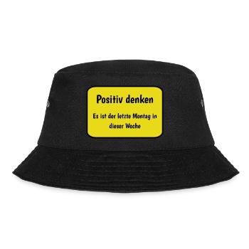 Montag - Bucket Hat - Schwarz - Vorne - Lela (165cm)