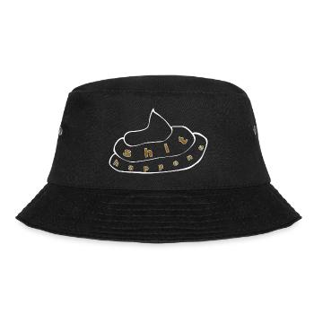 shit happens 1 - Bucket Hat - black - Front - Lela (165cm)