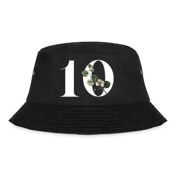 Numéro 10 floral vert -10e anniversaire floral - Bob - noir - Devant - Lela (165cm)