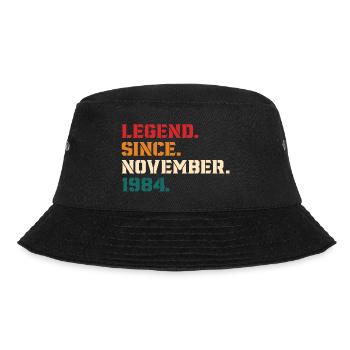 Legende seit November 1984 - Bucket Hat - Schwarz - Vorne - Lela (165cm)