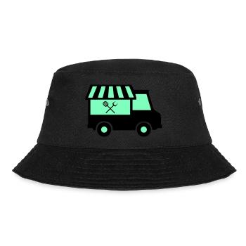food truck - Bucket Hat - Schwarz - Vorne - Lela (165cm)