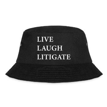 Live Laugh Prozessführung - Bucket Hat - Schwarz - Vorne - Lela (165cm)