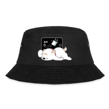 Dog Korean - Japanese Style 04 - Bucket Hat - black - Front - Lela (165cm)