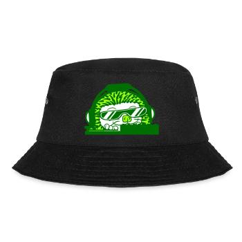 Lustiger Cooler DJ Igel Mischpult Party Musik Spaß - Bucket Hat - Schwarz - Vorne - Lela (165cm)