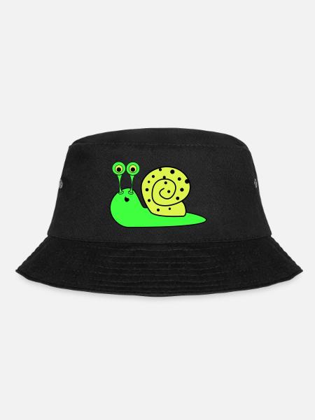 schnecke funny - Bucket Hat - Schwarz