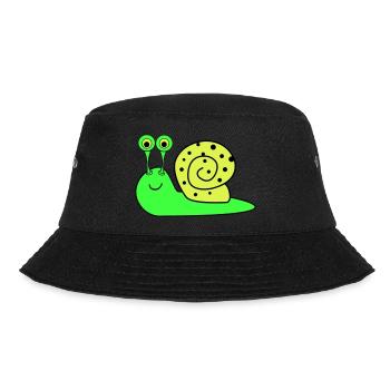 Snail Funny - Bucket Hat - black - Front - Lela (165cm)