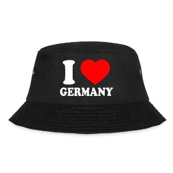 I love germany - Bucket Hat - Schwarz - Vorne - Lela (165cm)