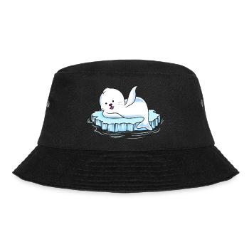 Seal Ice Floe Comic - Bucket Hat - black - Front - Lela (165cm)
