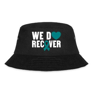 We Do Recover Sobriety Addiction Recovery - Bucket Hat - black - Front - Lela (165cm)