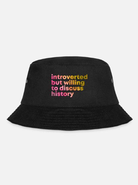 Geschichte Geschichte Geschichte - Bucket Hat - Schwarz