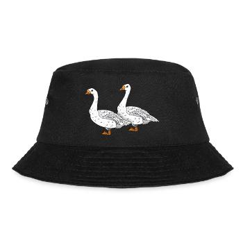 Geese - Bucket Hat - black - Front - Lela (165cm)
