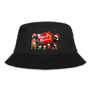 Merry Christmas Dogs - Bucket Hat - black - Front - Lela (165cm)
