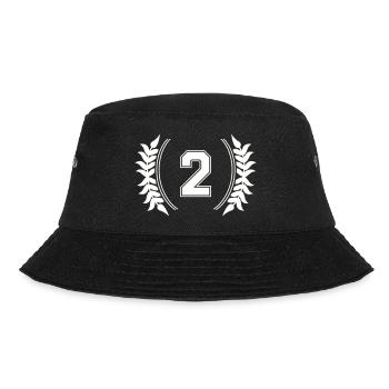 nummer 2 - Bucket Hat - Schwarz - Vorne - Lela (165cm)
