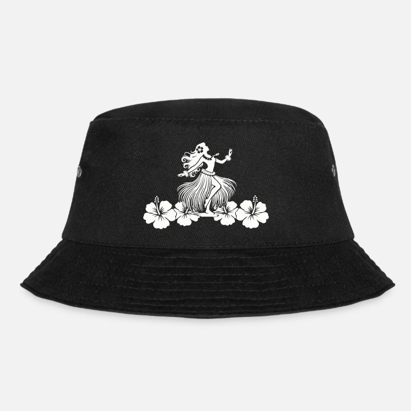 Hawaï Femme Hibiscus - Bob - noir