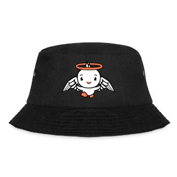 Bird Angel Sky Halo Sacred Duck Cute - Bucket Hat - black - Front - Lela (165cm)