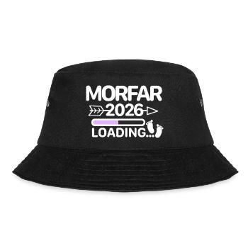 Morfar 2026 schwedisch - Bucket Hat - Schwarz - Vorne - Lela (165cm)