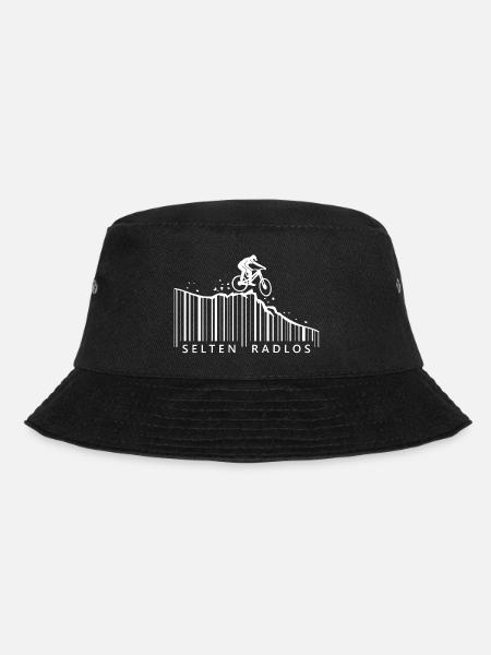 selten radlos barcode downhill fahrrad - Bucket Hat - Schwarz