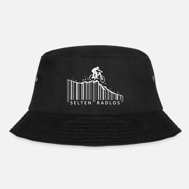 selten radlos barcode downhill fahrrad - Bucket Hat - Schwarz