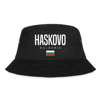 Haskovo Bulgarien - Bucket Hat - Schwarz - Vorne - Lela (165cm)