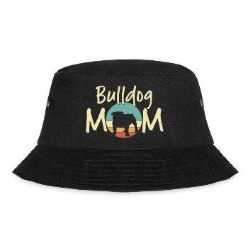 Bulldog Mom - Cadeau rétro amoureux des chiens - Bob - noir - Devant - Lela (165cm)