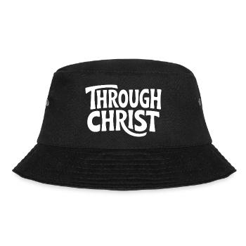 Trough Christ Jesus Christen Glaube - Bucket Hat - Schwarz - Vorne - Lela (165cm)