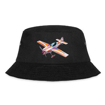 Colorful Radio Control Acrobatic Airplane - Bucket Hat - black - Front - Lela (165cm)
