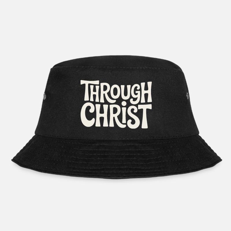 Par le Christ Jésus Chrétiens Foi - Bob - noir