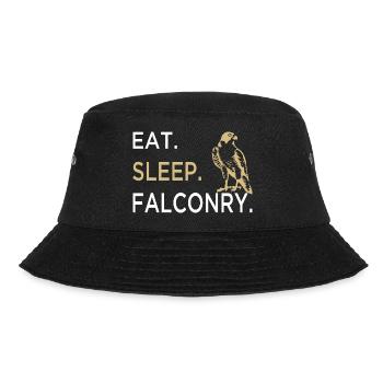 Falconry Falconer Falconer Falconer Falconry Bird of Prey - Bucket Hat - black - Front - Lela (165cm)