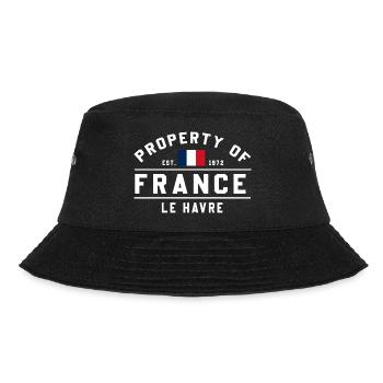 Aus Frankreich Marke Le Havre - Bucket Hat - Schwarz - Vorne - Lela (165cm)