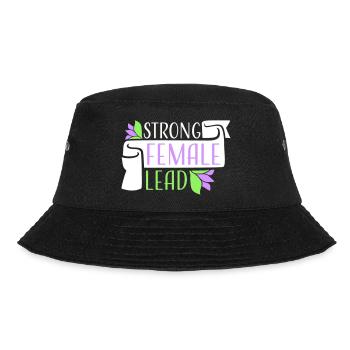 Strong Female Lead Feminismus Empowerment Frauen - Bucket Hat - Schwarz - Vorne - Lela (165cm)