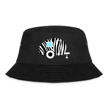 Caravan Zebra Safari Camping Zoo Wohnwagen sw - Bucket Hat - Schwarz - Vorne - Lela (165cm)