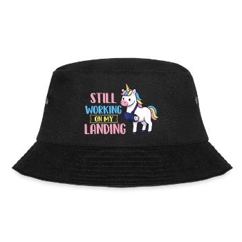 Ich arbeite immer noch an meiner Landungsarm-Erholung - Bucket Hat - Schwarz - Vorne - Lela (165cm)