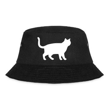 Cadeau Silhouettes de chats chats blancs - Bob - noir - Devant - Lela (165cm)