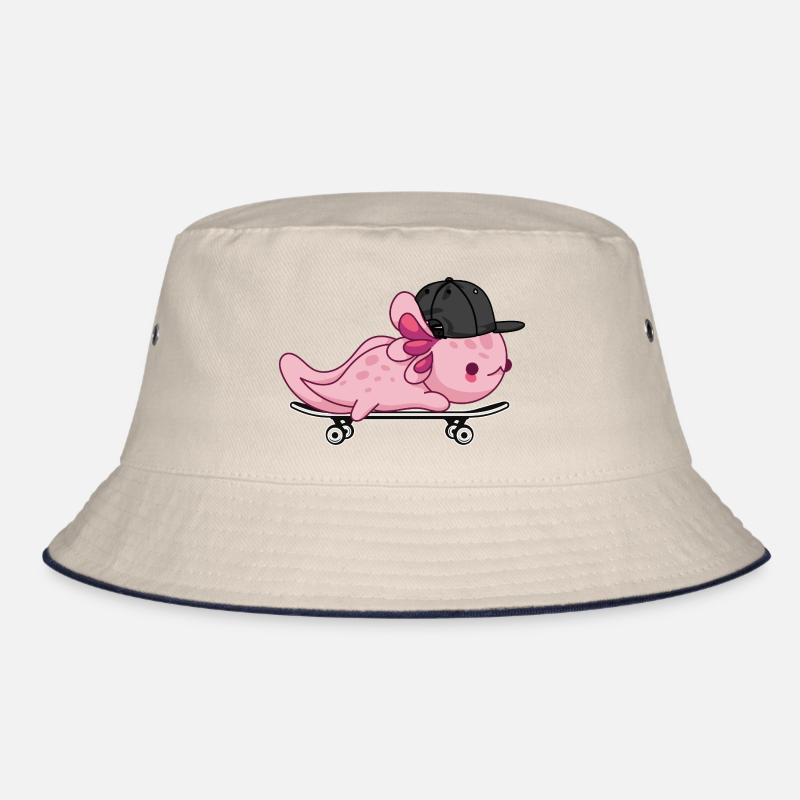 Cool Axolotl Skateboard - Style Kawaii Bob