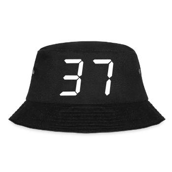 digitale_zahl_37- - Bucket Hat - black - Front - Lela (165cm)