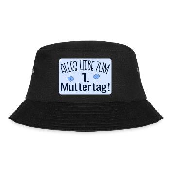 Alles Liebe zum Muttertag Sprüche - Bucket Hat - Schwarz - Vorne - Lela (165cm)