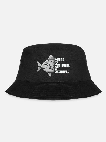 Phishing for Compliments Cyber Security - Bucket Hat - Schwarz