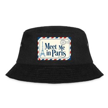 Meet Me in Paris Poster - Bucket Hat - Schwarz - Vorne - Lela (165cm)