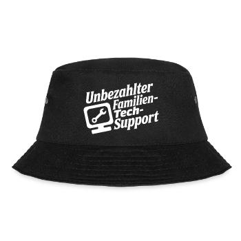 Unbezahlter Familien Tech-Support - Bucket Hat - black - Front - Lela (165cm)