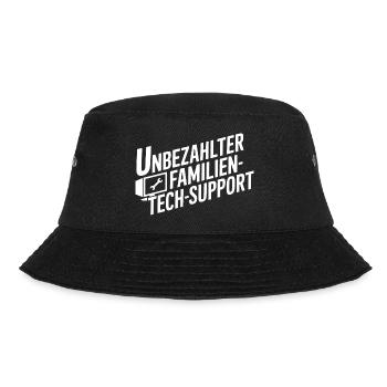 Unbezahlter Familien Tech-Support - Bucket Hat - black - Front - Lela (165cm)