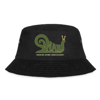 SNAIL – Humor without Haste - Bucket Hat - black - Front - Lela (165cm)