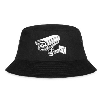 Humor Macabre Security Camera Gothic Skull - Bucket Hat - black - Front - Lela (165cm)