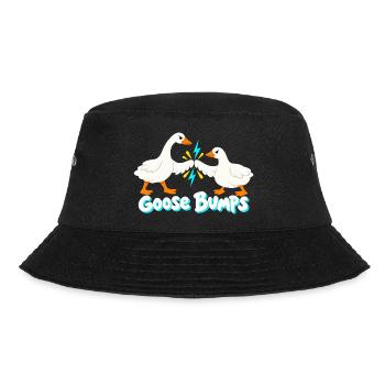 Lightning Geese Bump Lustige Gänsehaut - Bucket Hat - Schwarz - Vorne
