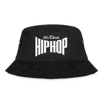 90er-Jahre-Classic-Hip-Hop-Logo - Bucket Hat - Schwarz - Vorne