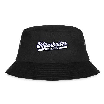 Mitarbeiter des Monat | Farben änderbar - Bucket Hat - Schwarz - Vorne - Lela (165cm)