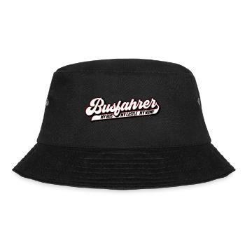 Busfahrer | Farben änderbar - Bucket Hat - Schwarz - Vorne - Lela (165cm)