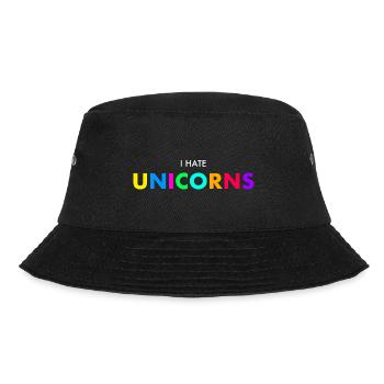 I hate unicorns - Bucket Hat - black - Front - Lela (165cm)