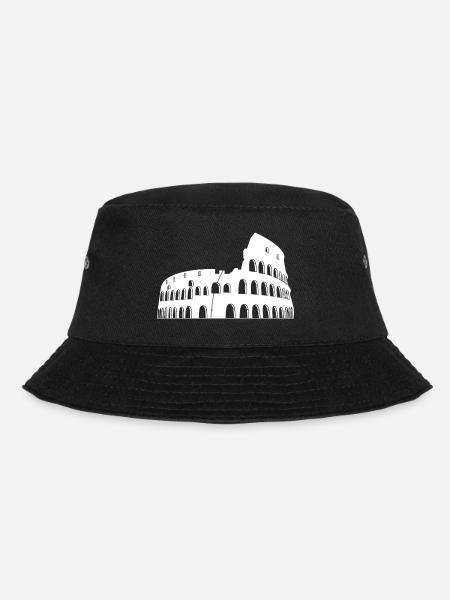 Colosseum Italy landmark - Bucket Hat - black