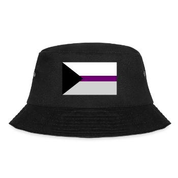 LGBT Demisexual - Bucket Hat - Schwarz - Vorne - Lela (165cm)